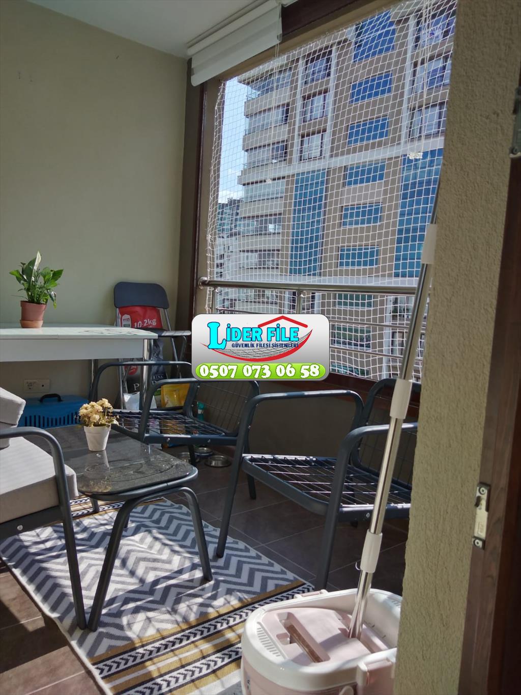 Ankara Balkon Filesi Kuş Filesi Teras Filesi Merdiven Filesi Apartman Filesi 0507 447 56 68